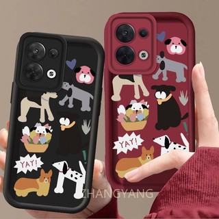 Ốp Lưng Cho OPPO Reno 9 5G Reno 9 Pro 5G Phim Hoạt Hình Dễ Thương Bộ Sưu Tập Động Vật Ốp Lưng Điện Thoại Silicon TPU Mềm Ốp Lưng Camera Bảo Vệ Toàn Diện Chống Rơi