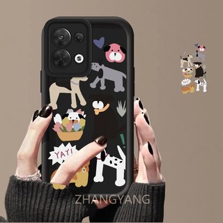 Ốp Lưng Cho OPPO Reno 9 5G Reno 9 Pro 5G Phim Hoạt Hình Dễ Thương Bộ Sưu Tập Động Vật Ốp Lưng Điện Thoại Silicon TPU Mềm Ốp Lưng Camera Bảo Vệ Toàn Diện Chống Rơi