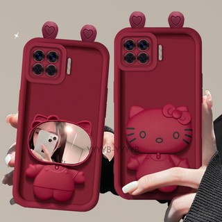 Ốp Lưng Cho OPPO A93 4G A73 4G Reno 4F Silicone TPU Mềm Ốp Lưng Hoạt Hình Dễ Thương Mèo Giá Đỡ Điện Thoại Chống Rơi Và Chống Sốc camera Điện Thoại Full Cover
