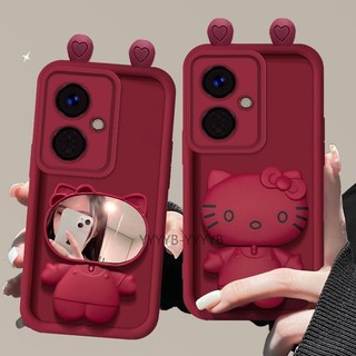 Ốp Lưng Cho OPPO Reno 11F 5G Silicone TPU Mềm Ốp Lưng Hoạt Hình Dễ Thương Mèo Giá Đỡ Điện Thoại Chống Rơi Và Chống Sốc camera Điện Thoại Bao Phủ Toàn Bộ