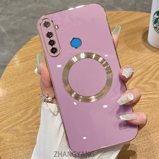 Ốp lưng Realme 5 5i 5s 6i c3 5 Pro Vỏ điện thoại TPU silicon mạ điện với vỏ mềm hút từ tính đơn giản và ống kính chống rơi