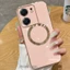 Ốp lưng Redmi 13c Vỏ điện thoại TPU silicon mạ điện với vỏ mềm hút từ tính đơn giản và ống kính chống rơi