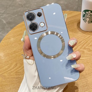 Redmi note 13 pro 4G note 13 pro 5G note 13 4G note 13 5G Ốp điện thoại TPU silicon mạ điện với vỏ mềm hút từ tính đơn giản và ống kính chống rơi