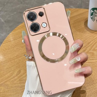 Redmi note 13 pro 4G note 13 pro 5G note 13 4G note 13 5G Ốp điện thoại TPU silicon mạ điện với vỏ mềm hút từ tính đơn giản và ống kính chống rơi