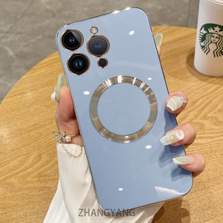 Ốp lưng Redmi 12 4G Vỏ điện thoại TPU silicon mạ điện với vỏ mềm hút từ tính đơn giản và ống kính chống rơi
