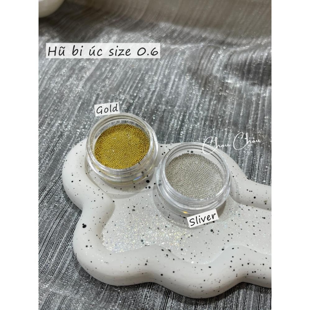 Bút nam châm hút bi siêu tiện lợi.bi tròn trang trí móng, bi bạc, bi vàng phụ kiện nail cao cấp