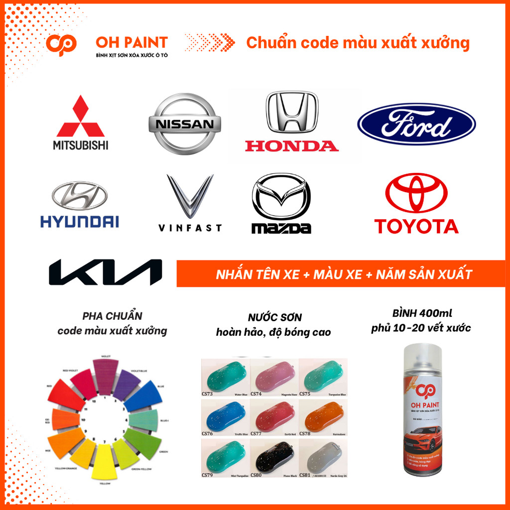 Bình Xịt Sơn Xóa Vết Xước Ô Tô Cho Xe TOYOTA VIOS Màu GHI VÀNG code 4R0 ...