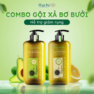 Dầu Gội, Xả thiên chiết xuất bơ bưởi cho tóc gãy rụng Hachi Regenerating