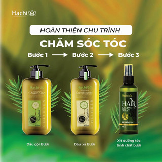 Dầu Gội, Xả thiên chiết xuất bơ bưởi cho tóc gãy rụng Hachi Regenerating