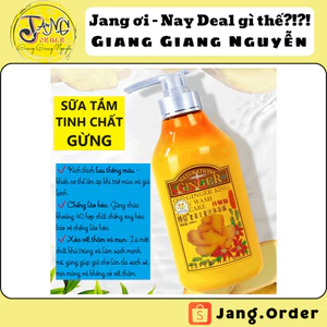 800g Sữa tắm tinh chất gừng Boqian chống lão hóa và kích thích lưu thông máu