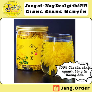 Trà hoa Cúc Hoàng Đế - 100% Cúc lửa vàng nguyên bông Hoàng Sơn - giải nhiệt - nóng gan- - giải độc