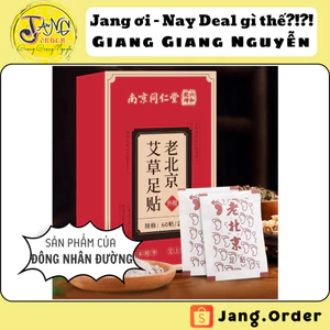 Miếng dán chân - điều hòa cơ thể của Đông nhân Đường - Loại bỏ hàn khí- Giải cảm, giải khí lạnh
