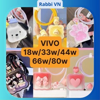 [VIVO 18w/33w/44w/66w/80w] Bộ phụ kiện bảo vệ củ sạc và cáp sạc cho VIVO cao cấp RABBI