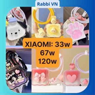 [XIAOMI 33w/67w/120w] Bộ phụ kiện bảo vệ củ sạc và cáp sạc cho XIAOMI cao cấp RABBI
