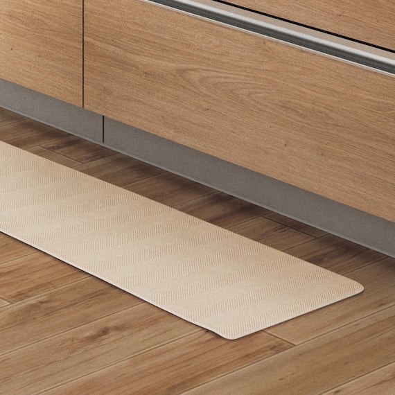 NITORI Thảm Nhà Bếp PVC 45x240cm Herringbone Màu Be | BigBuy360 - bigbuy360.vn