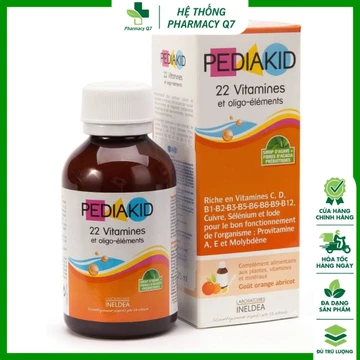 Vitamin tổng hợp Pediakid 22 Vitamins & Minerals, Pháp (125ml) Cho trẻ từ 6 tháng tuổi