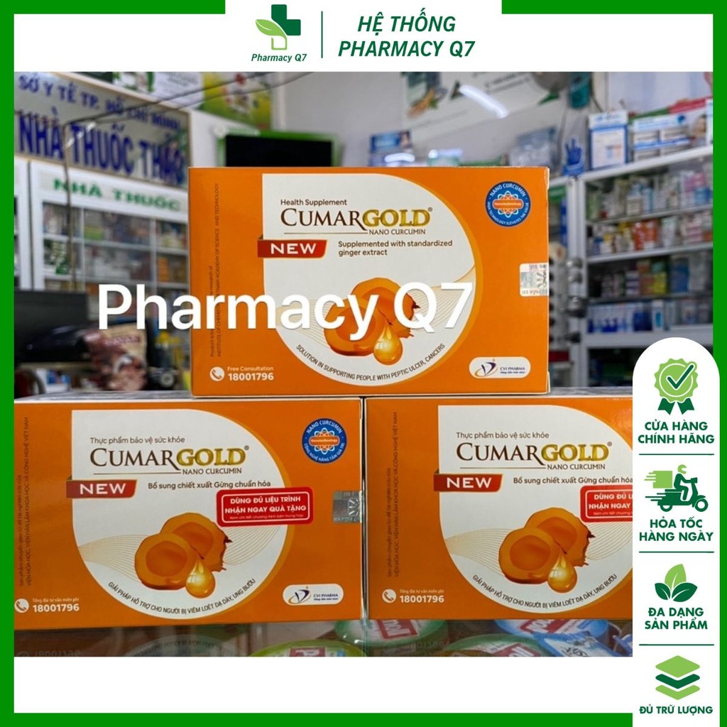 [MẪU MỚI] CumarGold New ,Hỗ trợ bảo vệ niêm mạc dạ dày, giảm triệu ...