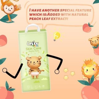Tã/bỉm UNIJOYBABY Quần/Dán Unijoy Skin Care cao cấp, chống tràn chuyên đêm dành cho bé yêu 0-35kg