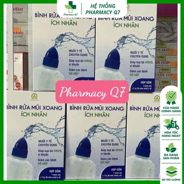 Bình rửa mũi xoang Ích Nhân DỤNG CỤ RỬA MŨI tặng kèm muối /dung cu rua mui /Ve sinh mui binh rua mui xoang