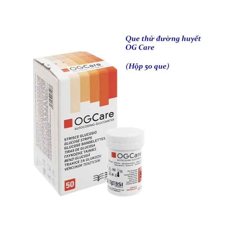 Que Thử Đường Huyết OgCare Hộp 25 hoặc 50 Que Thử – 2