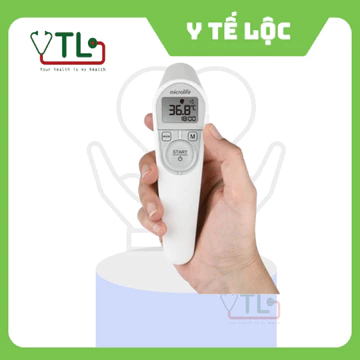 Nhiệt kế hồng ngoại tự động đo trán Microlife NC200 - đo nhiệt độ môi trường, sữa, nước