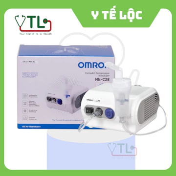 Máy xông mũi họng Omron NE - C28, xông khí dung, hỗ trợ hô hấp hen suyễn BH chính hãng 2 năm