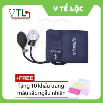 Máy đo huyết áp cơ Microlife AG120 + Tặng 10 khẩu trang màu sắc ngẫu nhiên