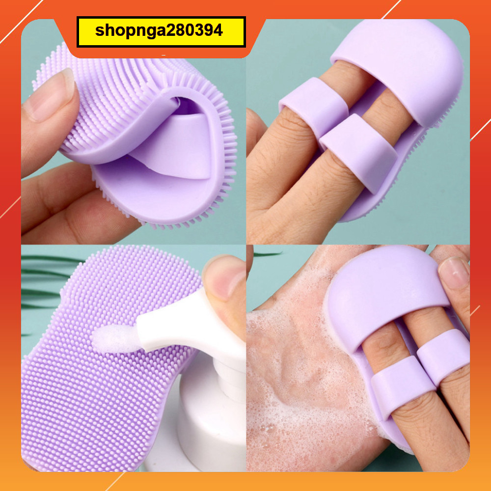 Miếng rửa mặt silicon mềm. Làm sạch sâu, Tẩy mụn đầu đen lỗ chân lông - Dụng cụ tẩy tế bào da chết