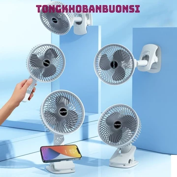 Quạt Kẹp Đa Năng Để Bàn SUPER 3IN1 Kẹp Bàn- Kẹp Điện Thoại Hoặc Gắn Bàn Quạt Cầm Tay Nhỏ Gọn Tiện Dụng, Quạt Mini Để Bàn