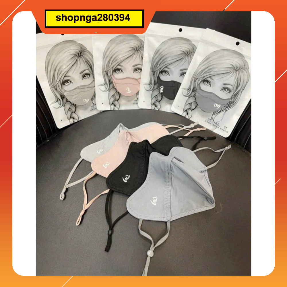 Khẩu trang vải lụa chống tia UV chống nắng hiệu quả. Khẩu trang chống nắng chất liệu mát chống tia cực tím hiệu quả