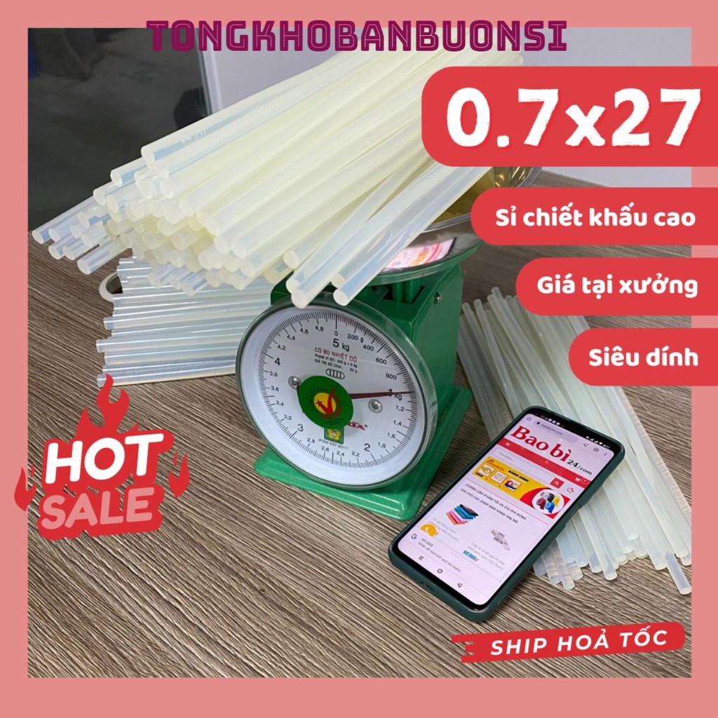 [COMBO 10] Keo Nến Silicon Siêu Dính - Sản Xuất Theo Yêu Cầu 0.7x27 - 1 Cây