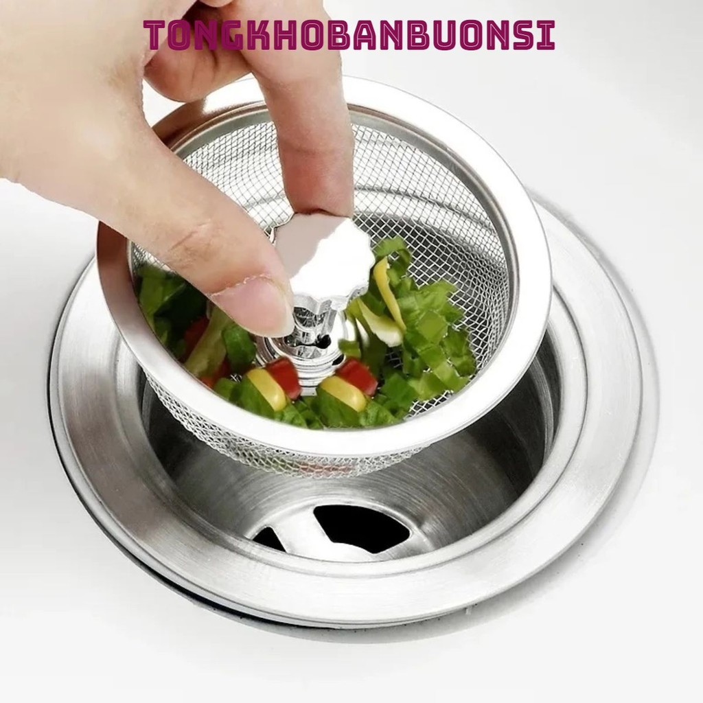 [COMBO 10] Nắp Lọc Rác Bồn Rửa Chén Thép Không Gỉ Cho Nhà Bếp- Lưới Lọc Rác Inox Bồn Rủa Bát, Lưới Chặn Rác Bồn Rửa