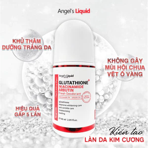 Lăn Nách Khử Thâm, Dưỡng Trắng Mát Lạnh Angel's Liquid Glutathione+Niacinamide Arbutin Cooling Fresh Deodorant 60ml