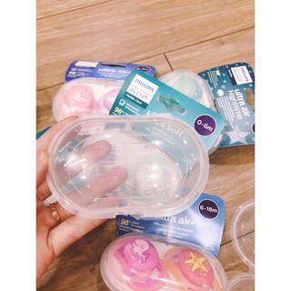 Hộp đựng ti giả Avent đựng vừa 2 chiếc