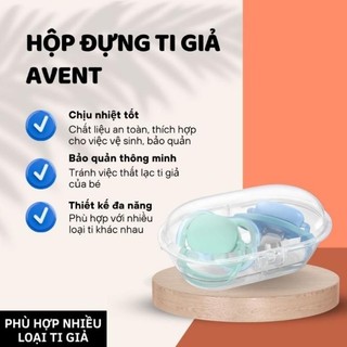 Hộp đựng ti giả Avent đựng vừa 2 chiếc