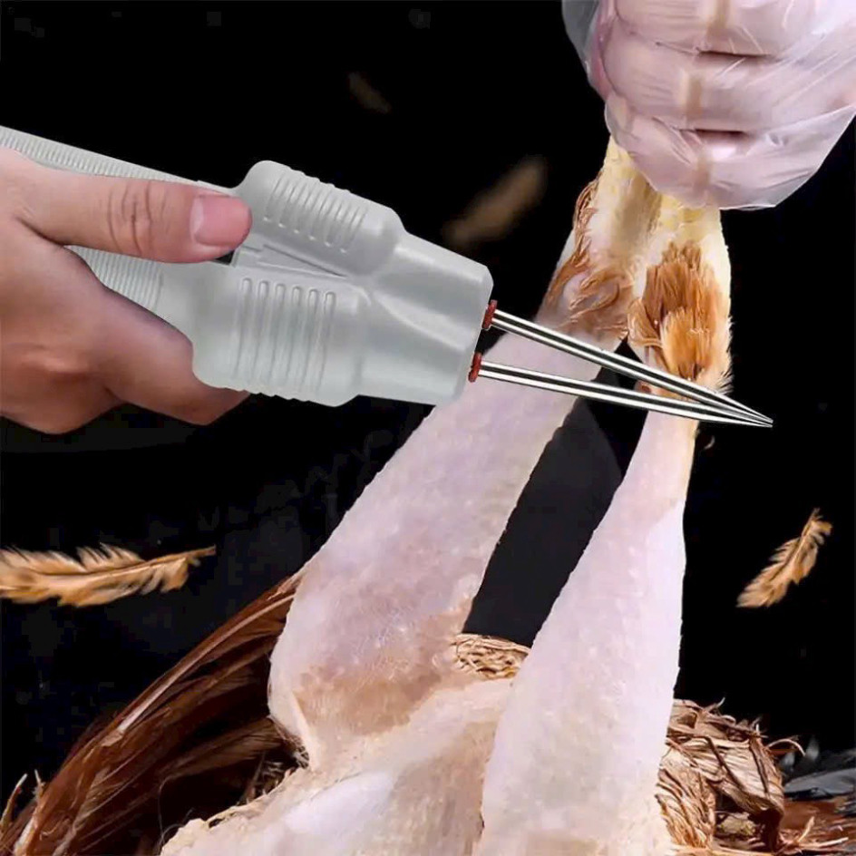 Máy Nhổ Lông Gà Vịt Cầm Tay Chạy Pin Đa Năng Làm Sạch Lông Nhanh Chóng ntt95