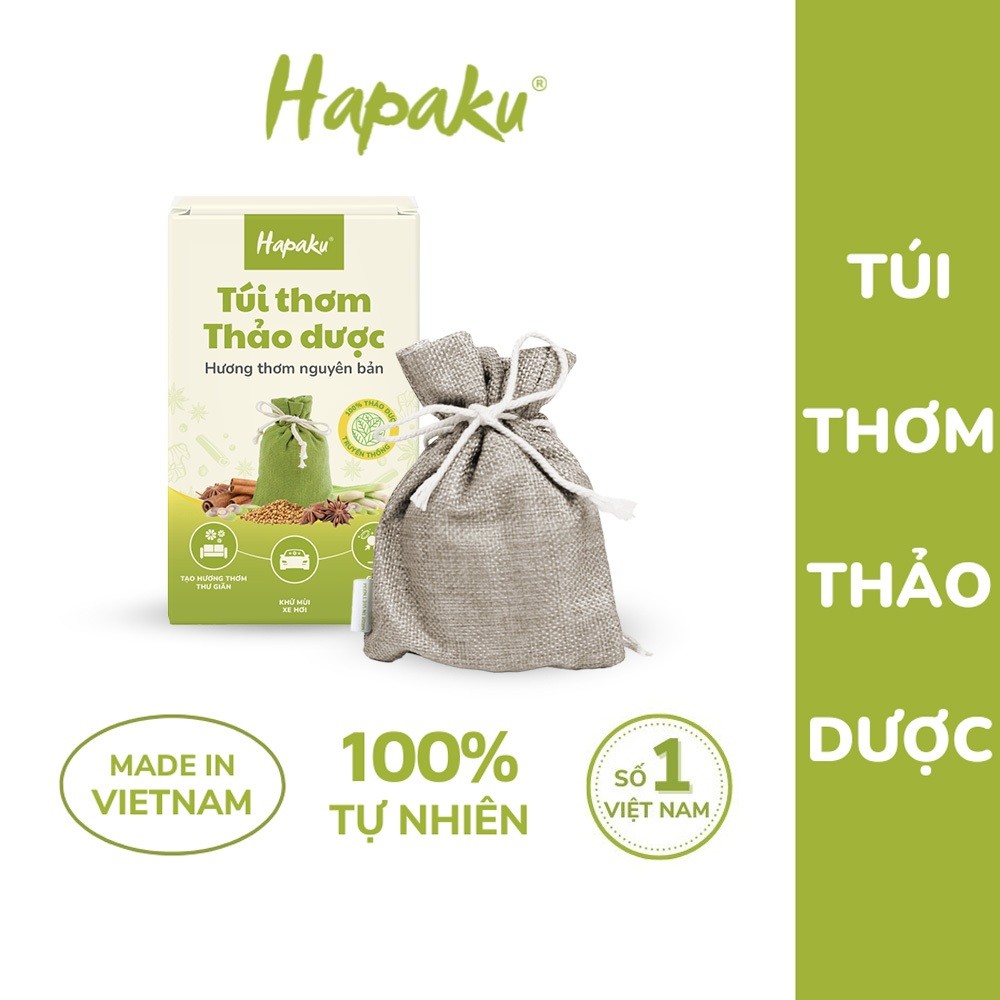 Ảnh Túi Thơm Thảo Mộc Hapaku 70g, Treo Xe Ô Tô, Khử Mùi Nhà Bếp 1