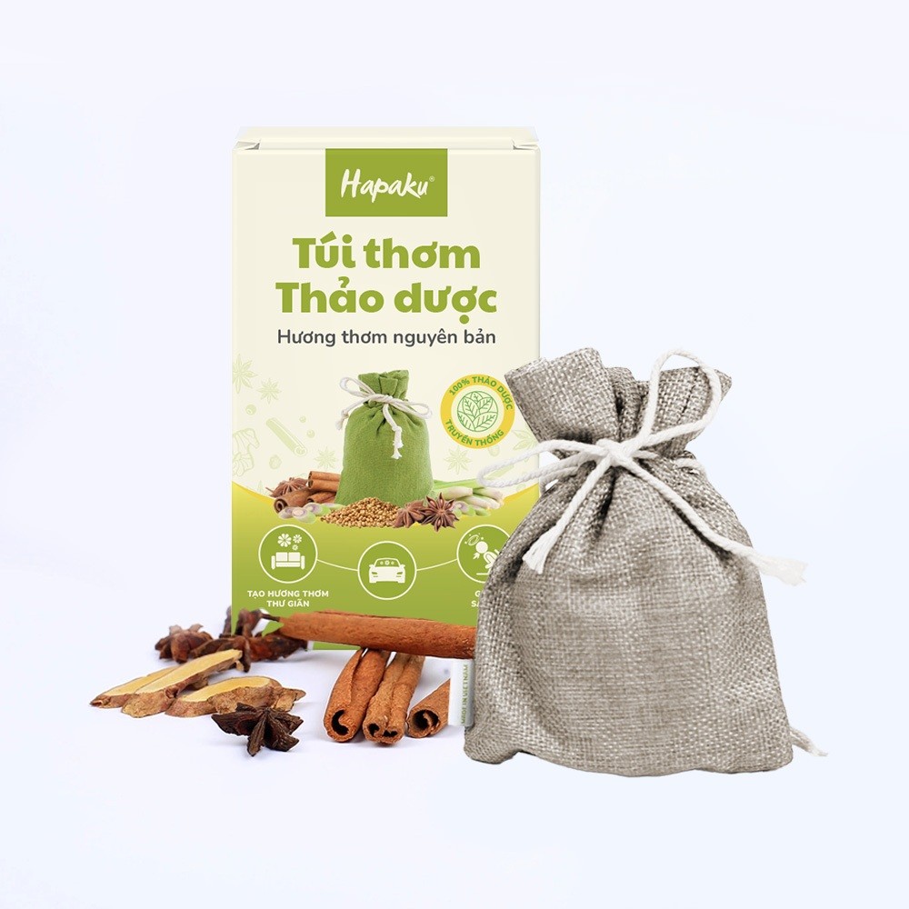 Ảnh Túi Thơm Thảo Mộc Hapaku 70g, Treo Xe Ô Tô, Khử Mùi Nhà Bếp 2