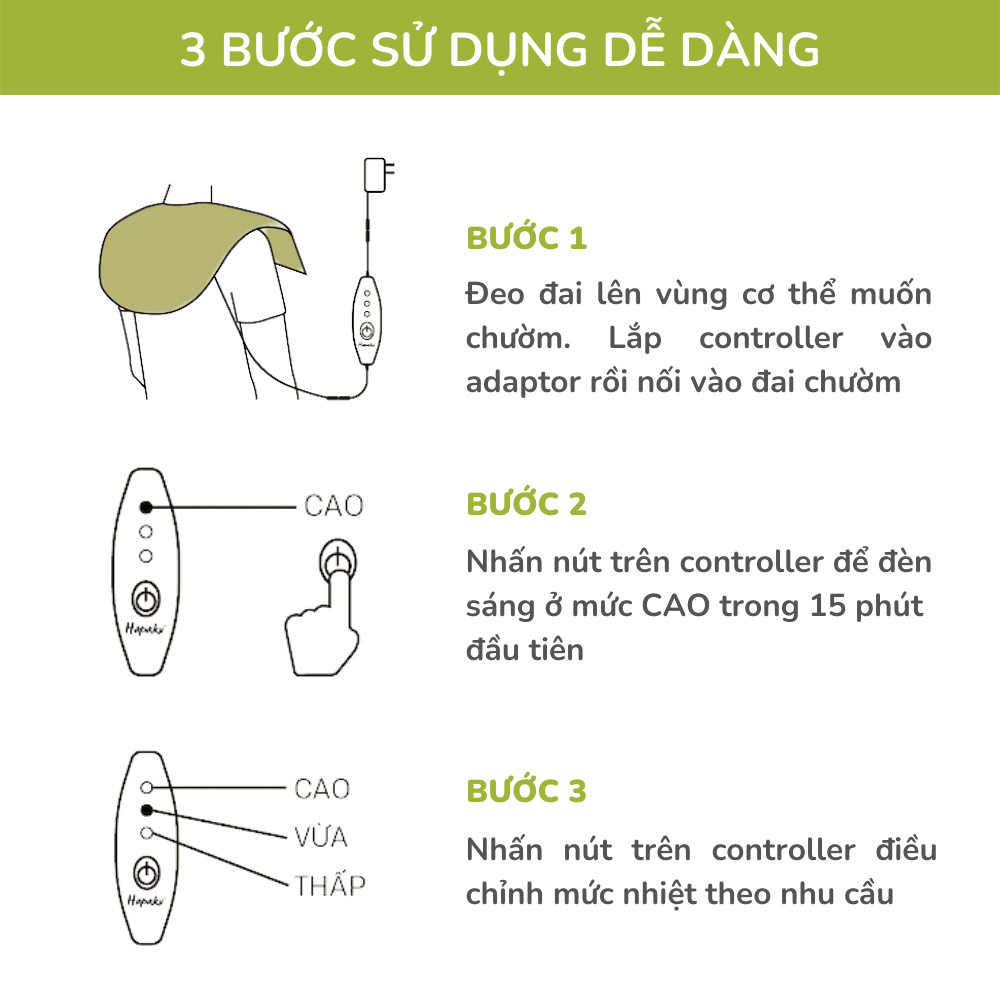Ảnh Máy Massage Cổ Vai Gáy Từ Thảo Dược Hapaku, Giảm Đau Vai Gáy, Lưu Thông Khí Huyết, Thư Giãn Ngủ Ngon 3