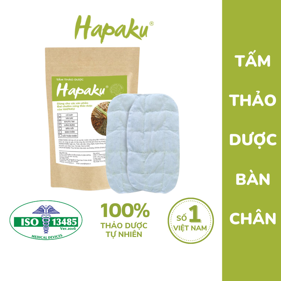 Ảnh Tấm Thảo Dược Thay Thế Cho Đai Chườm Thảo Dược Bàn Chân Hapaku Làm Nóng Bằng Điện 1