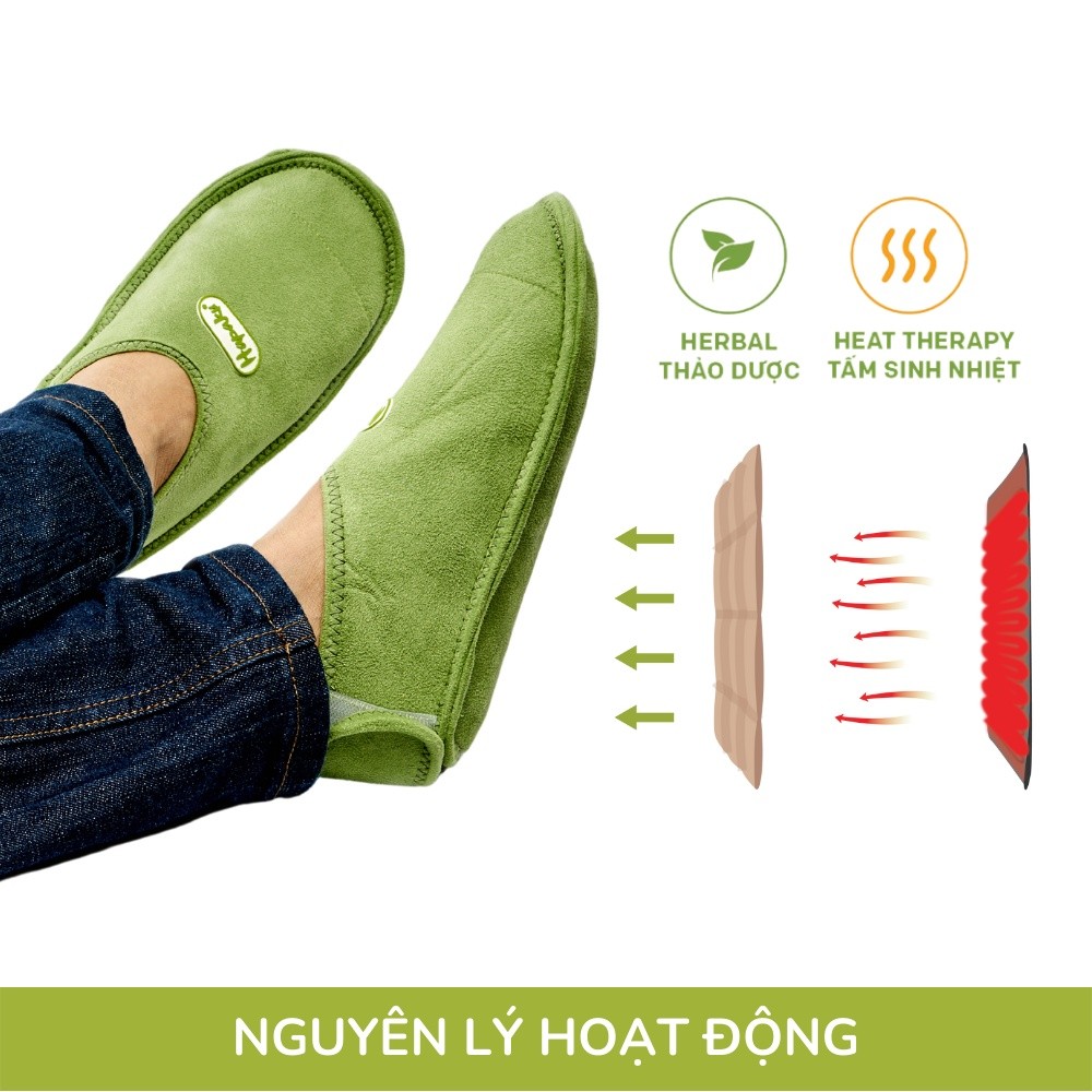 Ảnh Đai Chườm Nóng Thảo Dược Bàn Chân Hapaku, Giảm Nhức Mỏi Tê Lạnh Bàn Chân, Làm Nóng Bằng Điện 3