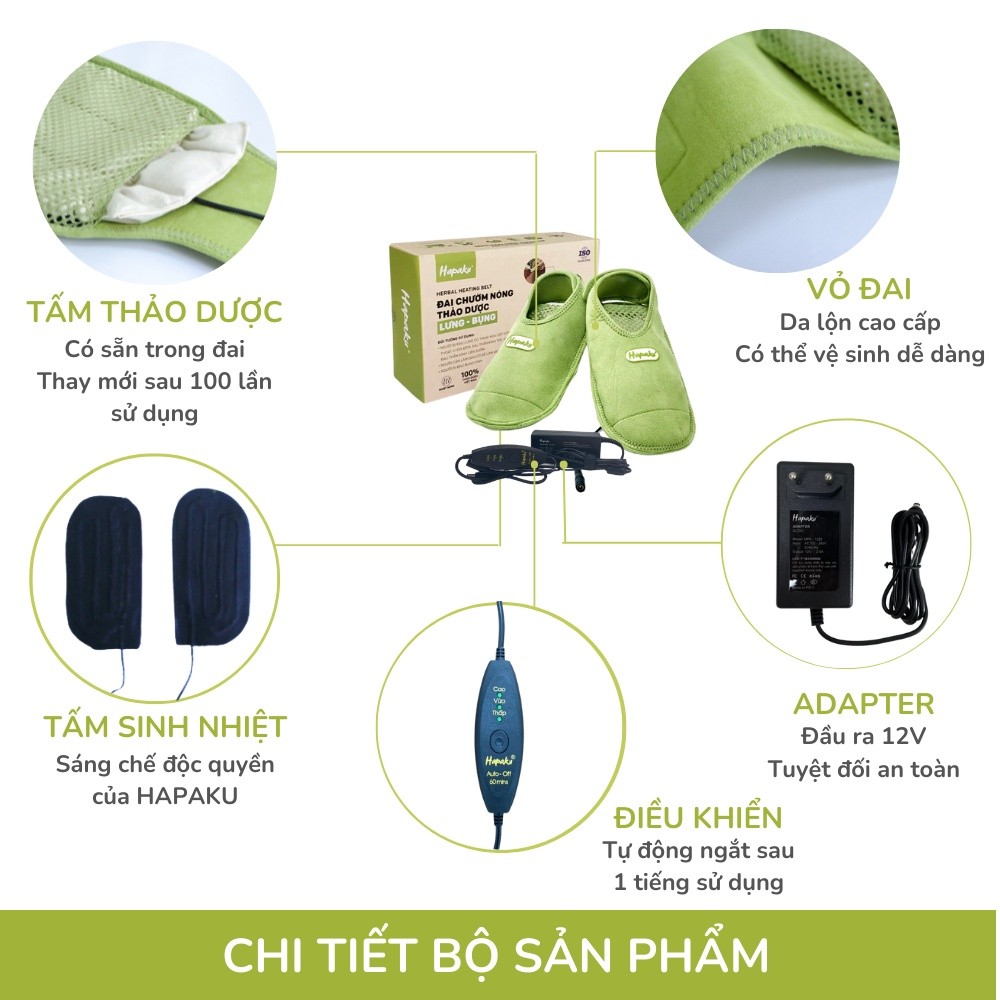 Ảnh Đai Chườm Nóng Thảo Dược Bàn Chân Hapaku, Giảm Nhức Mỏi Tê Lạnh Bàn Chân, Làm Nóng Bằng Điện 4