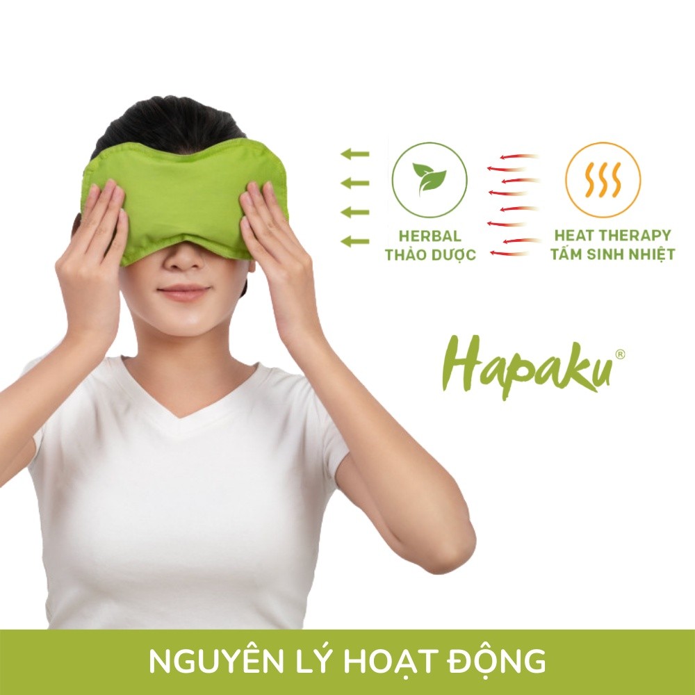Ảnh Túi Chườm Mắt Thảo Dược HAPAKU, Chườm Nóng Lạnh Thư Giãn, Giảm Mỏi, Đỡ Đau Đầu, Giảm Quầng Thâm Mắt 3