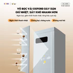 Tủ Sấy Quần Áo Bear Tủ Vải Máy Sấy Sưởi Gấp Gọn 2 Tầng 475L Sấy Khô Nhanh Công Suất 1200W Diệt Khuẩn Hẹn Giờ HGJ-D12D5 — ảnh 8