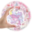 Bộ 60 Miếng Dán Màu Bạc / Hồng / Tím Phong Cách Hàn Quốc Độc Đáo Trang Trí Nón Bảo Hiểm / Xe Đạp
