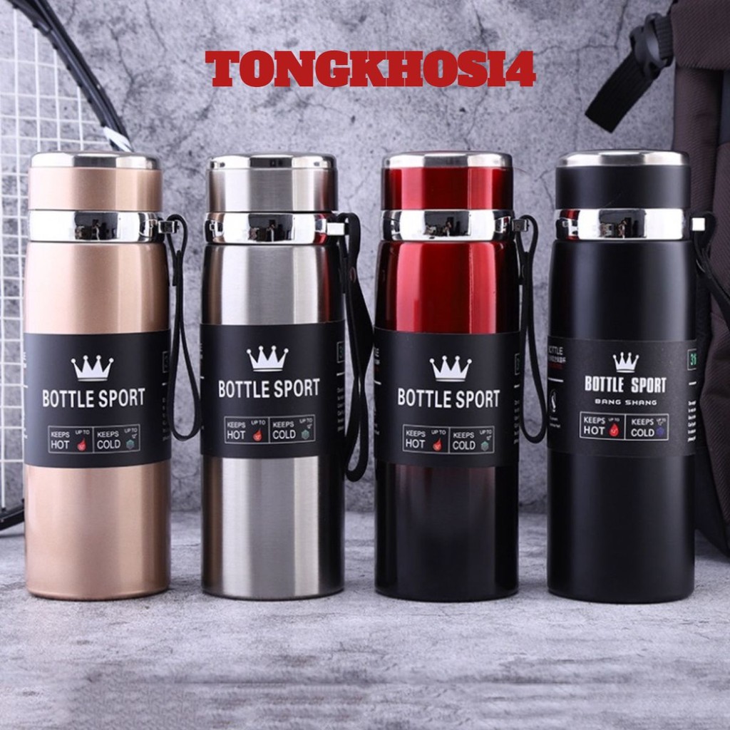 Bình giữ nhiệt 1000ml cao cấp có nắp lọc trà - bình nước tiện lợi lõi inox 304 không gỉ, giữ nóng lạnh hiệu quả Standbys