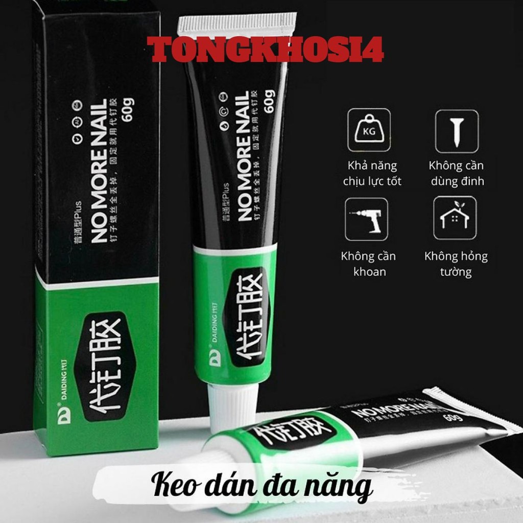 (COMBO 5) Keo Dán Siêu Dính Nomo Đa Năng Nhanh Khô, Chống Thấm Nước siêu bền tiện ích