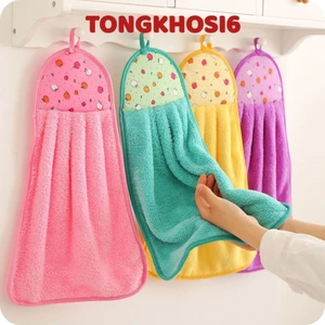 Khăn Lau Tay , Khăn Lau Bát Nhà Bếp Siêu Thấm Nước Size Lớn - Khăn Lau Tay Treo Tường Nhiều Màu 337