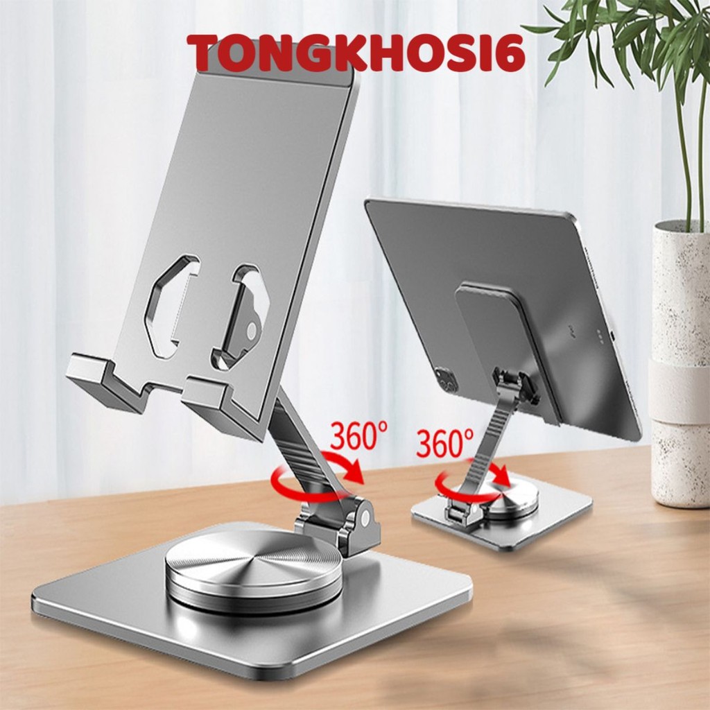 Kệ,  Giá Đỡ Điện Thoại, Ipad, Iphone, Máy Tính Bảng Tablet Hợp Kim Nhôm Chân Xoay 360 Gấp Gọn MÃ 35