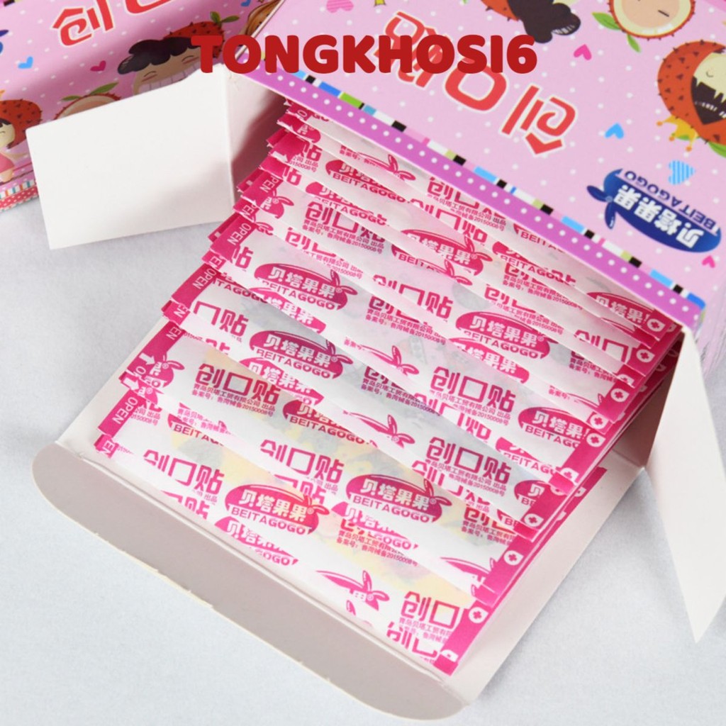Hộp Băng Y Tế URGO Hoạt Hình Dễ Thương - Băng Cá Nhân Tránh Nhiễm Trùng An Toàn Tiện Lợi - HỘP HỒNG LOẠI 1 XỊN